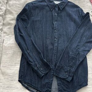 Denim button down